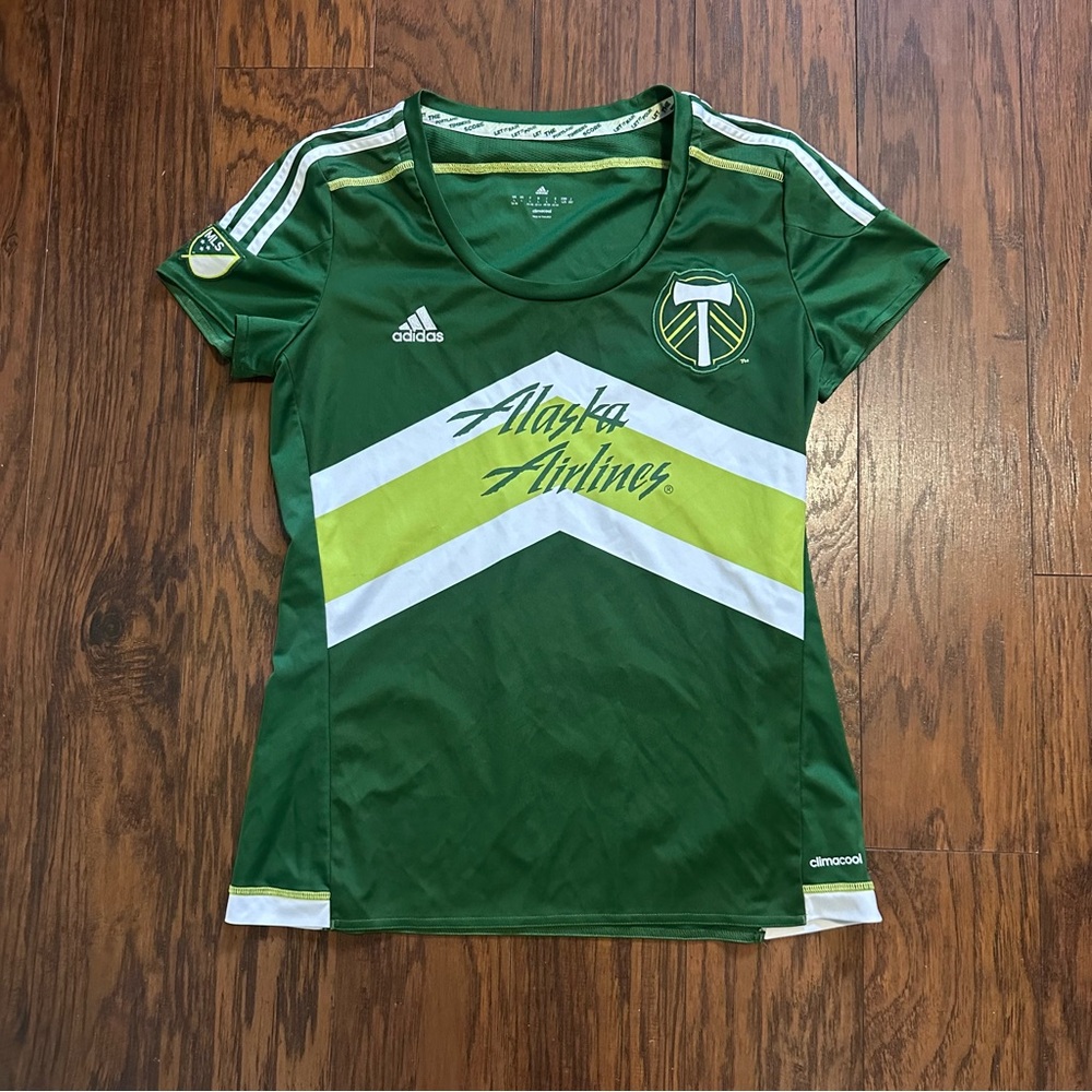 Adidas Portland Timbers‎ 2015/16 MLS Soccer Home jersey women’s large
